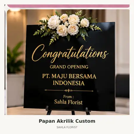 Papan Bunga Akrilik Arcamanik